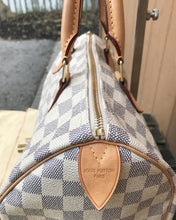Load image into Gallery viewer, LOUIS VUITTON Damier Azur Canvas Speedy 30
