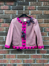 Load image into Gallery viewer, MOSCHINO CHEAP AND CHIC Tweed Velvet Trim Jacket
