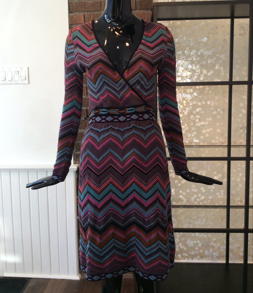 MISSONI Long Sleeve Knit Dress