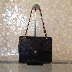 CHANEL Vintage Lambskin Medium Classic Flap Bag