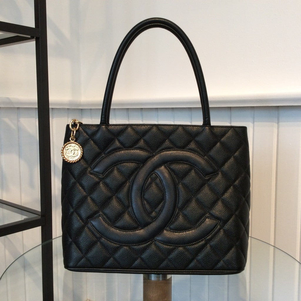 CHANEL Black Medallion Tote