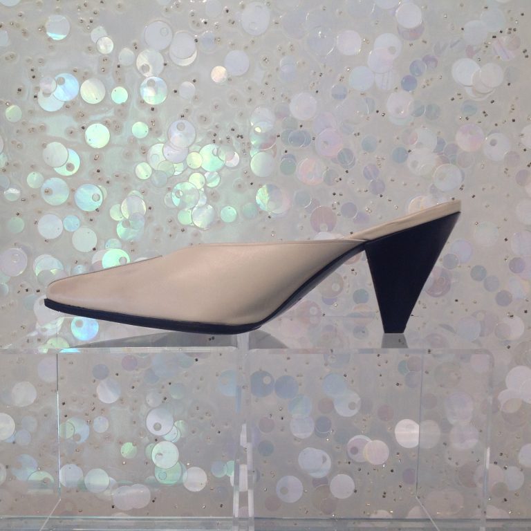 JIL SANDER Leather Pointed Toe Mules