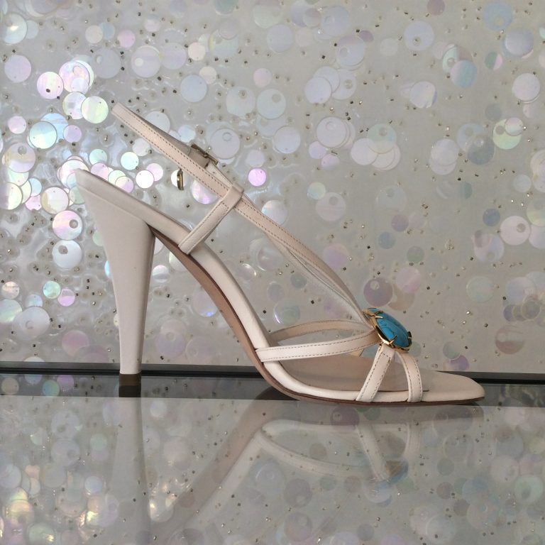 CHRISTIAN DIOR Leather High Heel Sandals