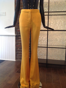 STELLA MCCARTNEY Belled Bottom Linen Pants